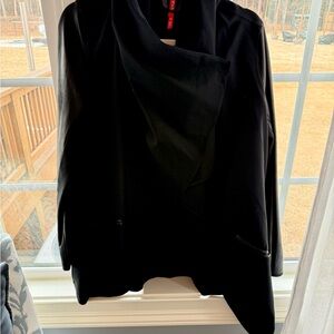 Spanx Front Drape Black Women's Jacket